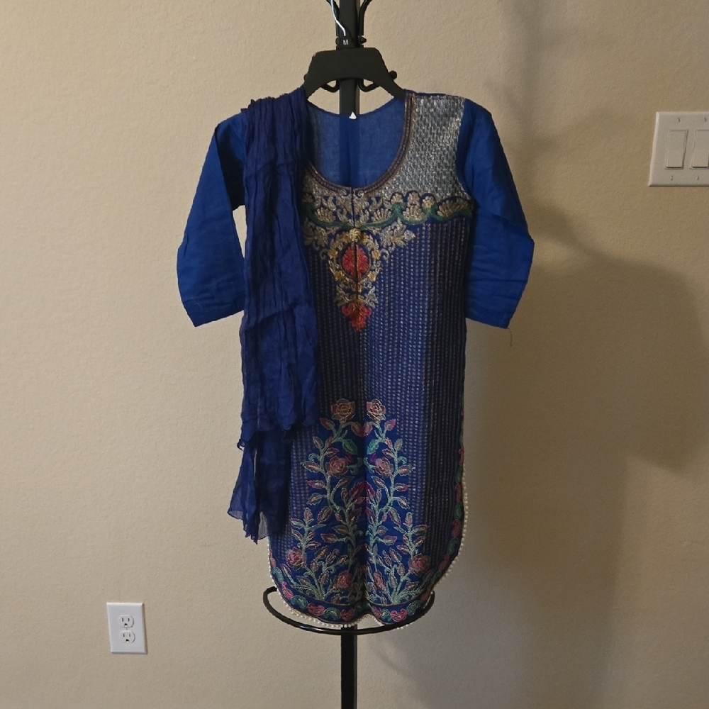 Elegant Blue Kids Formal Dress